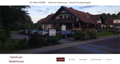 Desktop Screenshot of hotel-steinertsee.de
